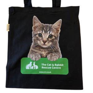 Black Tote Bag - Cat