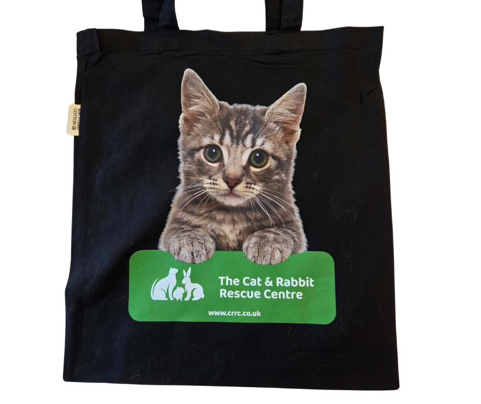 Black Tote Bag - Cat
