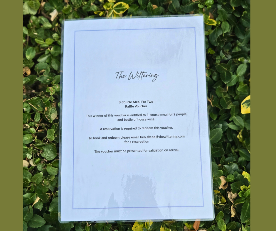 The Wittering – 3 Course Meal for Two with Wine