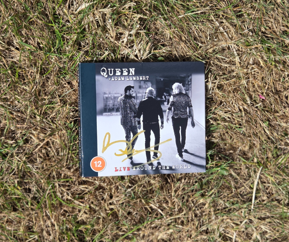 Rare Signed: Queen + Adam Lambert – Live Around the World